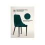 Стул на металлокаркасе Kora green / black Стул на металлокаркасе Kora green / black