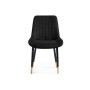 Стул на металлокаркасе Seda-1 black / gold / black