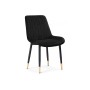 Стул на металлокаркасе Seda-1 black / gold / black