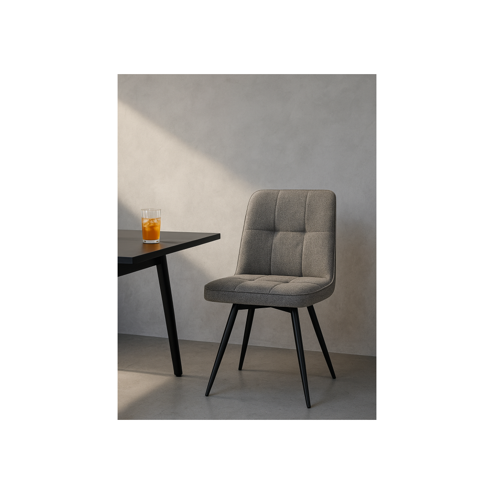 Стул на металлокаркасе Texas 4 поворотный бежевый / черный Стул на металлокаркасе Texas 4 поворотный бежевый / черный