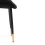 Стул на металлокаркасе Seda-1 black / gold / black