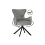 Стул на металлокаркасе Atlanta gray / black крутящийся