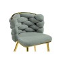 Стул на металлокаркасе на металлокаркасе Rendi light gray / gold
