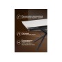 Керамический стол Мэриан 140 (200) х 80 snow alpin white / черный