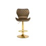 Барный стул Porch cappuccino / gold