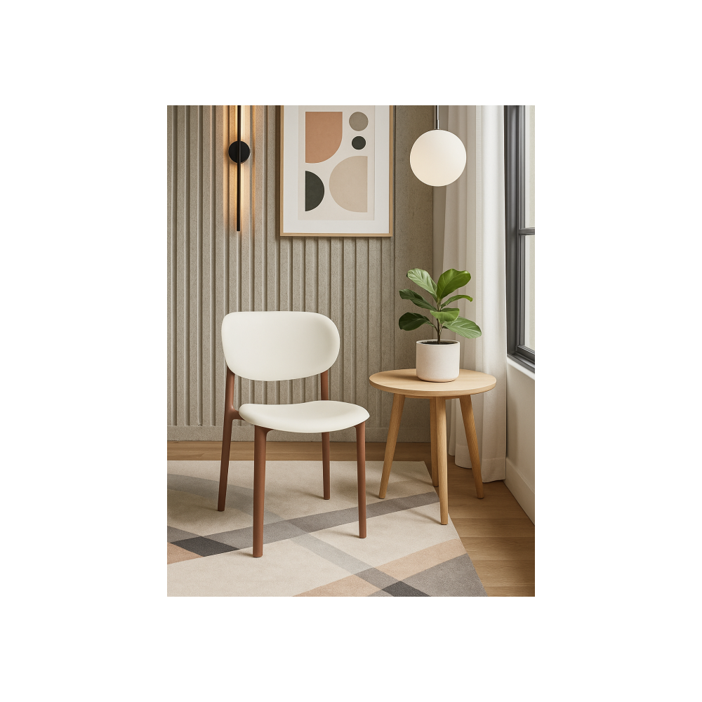 Пластиковый стул Mokka brown / milky Пластиковый стул Mokka brown / milky