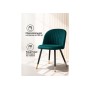 Стул на металлокаркасе Gabi green / black