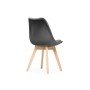 Стул деревянный Bonuss dark gray / wood