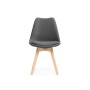 Стул деревянный Bonuss dark gray / wood