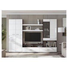 Готовая гостиная Jimenez дуб венге / белый глянец Готовая гостиная Jimenez дуб венге / белый глянец