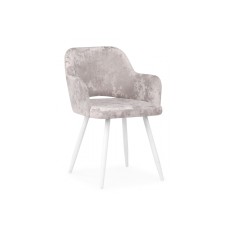 Стул на металлокаркасе Эолин латте (simple 008) / белый