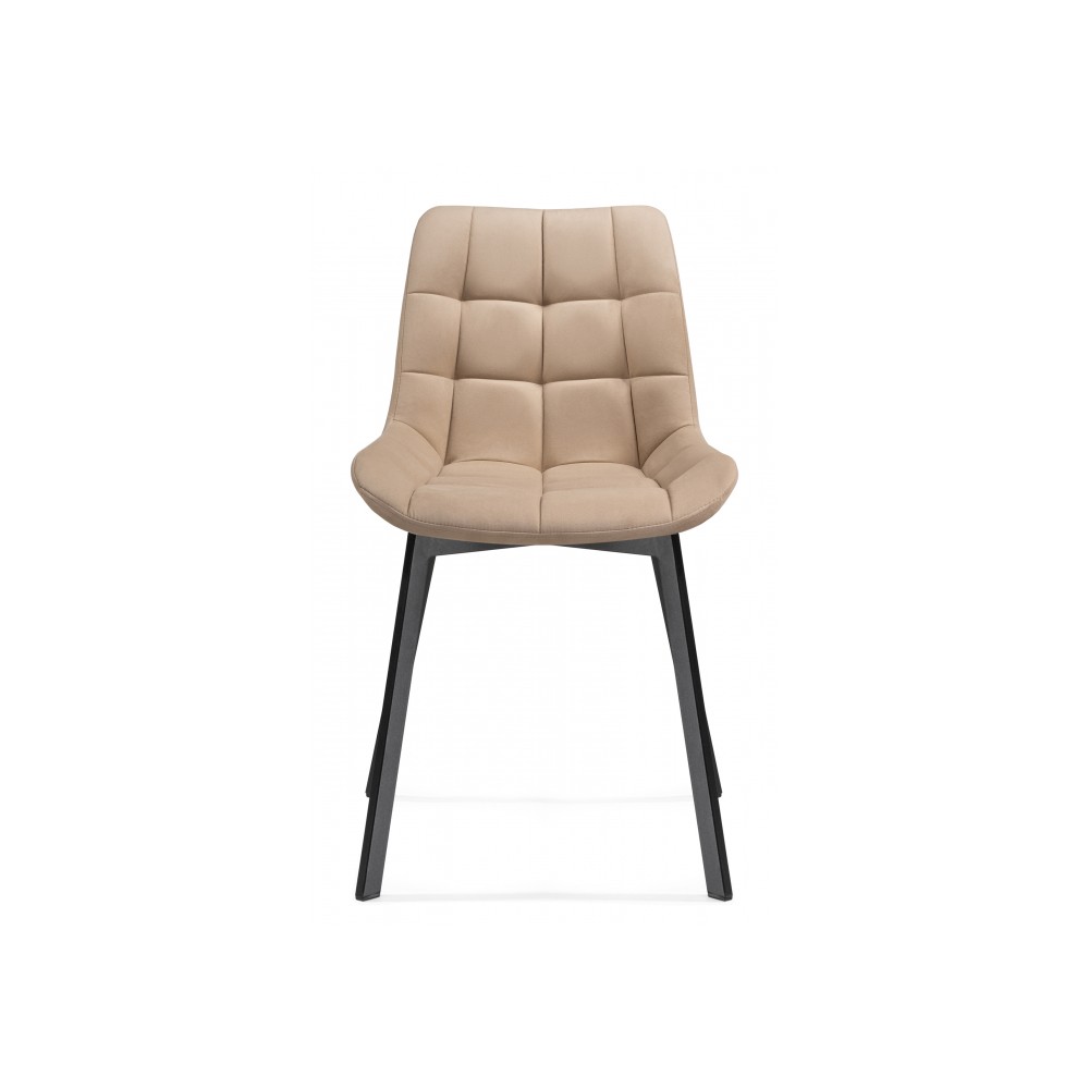 Стул на металлокаркасе Челси бежевый / черный Стул на металлокаркасе Челси бежевый / черный