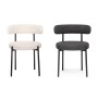 Стул на металлокаркасе Rudi dark gray / black