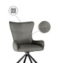 Стул на металлокаркасе Chicago light gray / black