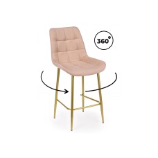 Барный стул Челси 360 бежевый (zd 210) / золотой np