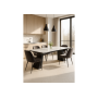 Керамический стол Денхольм 240(290)х100х75 rystal onyx bianco / черный