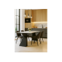 Керамический стол Денхольм 240(290)х100х75 rystal onyx bianco / черный
