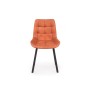 Стул на металлокаркасе Челси 360 П терракотовый (zd 432) / черный np