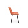 Стул на металлокаркасе Челси 360 П терракотовый (zd 432) / черный np