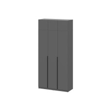 Шкаф Даиго с антресолью графит серый текстурный комплектация 2