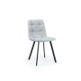 Стул на металлокаркасе Чилли светло-серый / черный
