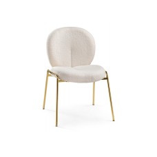 Стул на металлокаркасе Kalipso 1 white / gold