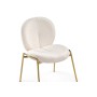Стул на металлокаркасе Kalipso 1 white / gold