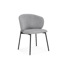 Стул на металлокаркасе Рикко серый (81 cloud) / черный