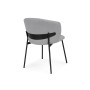 Стул на металлокаркасе Рикко серый (81 cloud) / черный