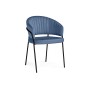 Стул на металлокаркасе Лео синий Brendy Classic Blue 08 / черный