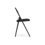 Стул на металлокаркасе Gikat черный / темный мусс