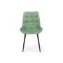 Стул на металлокаркасе Челси 360 К фисташковый (zd 651) / черный np