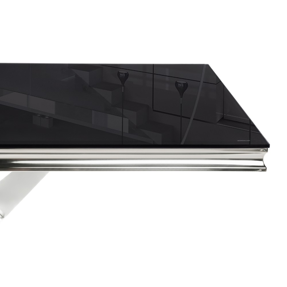 Стол стеклянный Levon 200x100x75 black Стол стеклянный Levon 200x100x75 black
