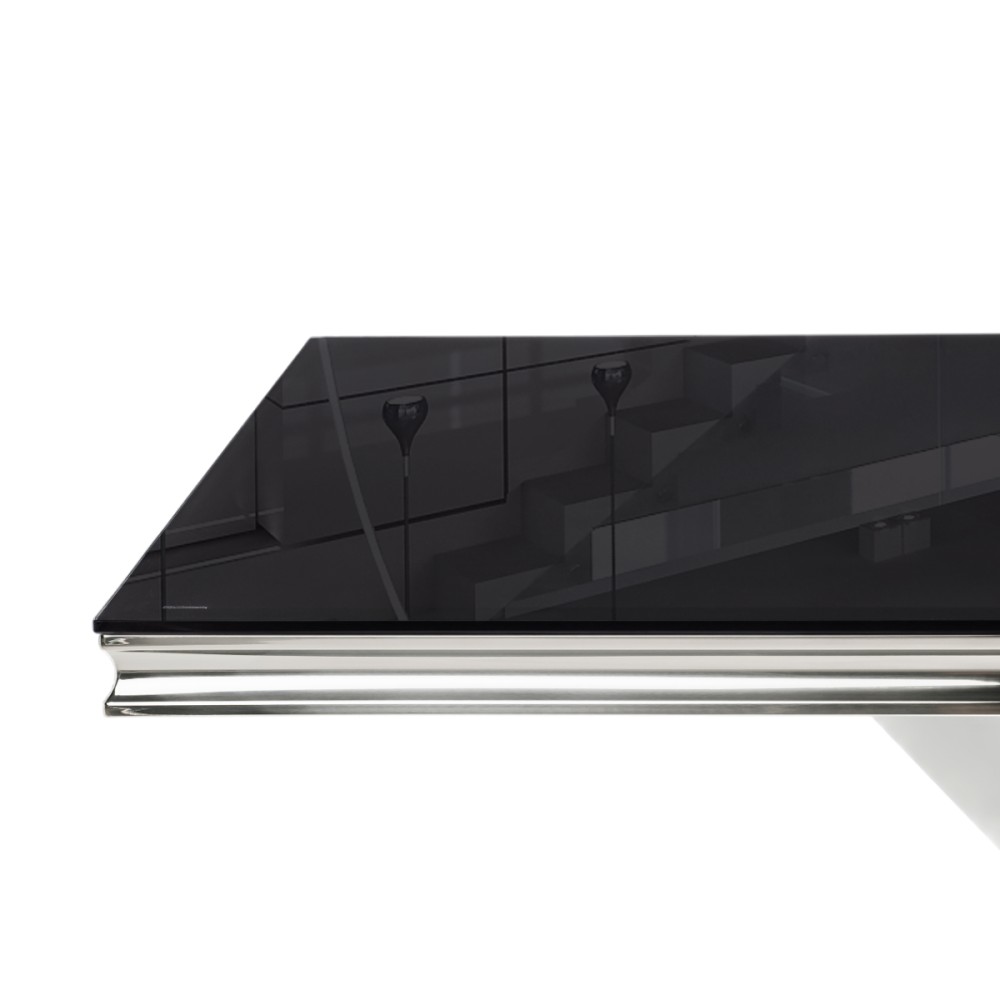 Стол стеклянный Levon 200x100x75 black Стол стеклянный Levon 200x100x75 black
