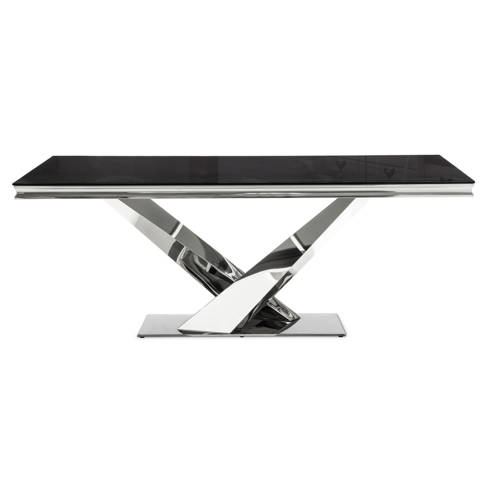 Стол стеклянный Levon 200x100x75 black Стол стеклянный Levon 200x100x75 black