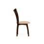 Стул деревянный Лидиос велюр тедди 008 / орех темный