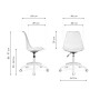 Офисное кресло Kolin с подушкой clear / white