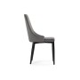 Стул на металлокаркасе Kora dark gray / black