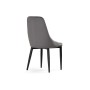 Стул на металлокаркасе Kora dark gray / black