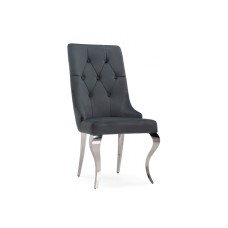 Стул на металлокаркасе Viki dark grey / steel