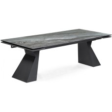 Керамический стол Денхольм 240(300)х100х75 mosco nero matt / черный