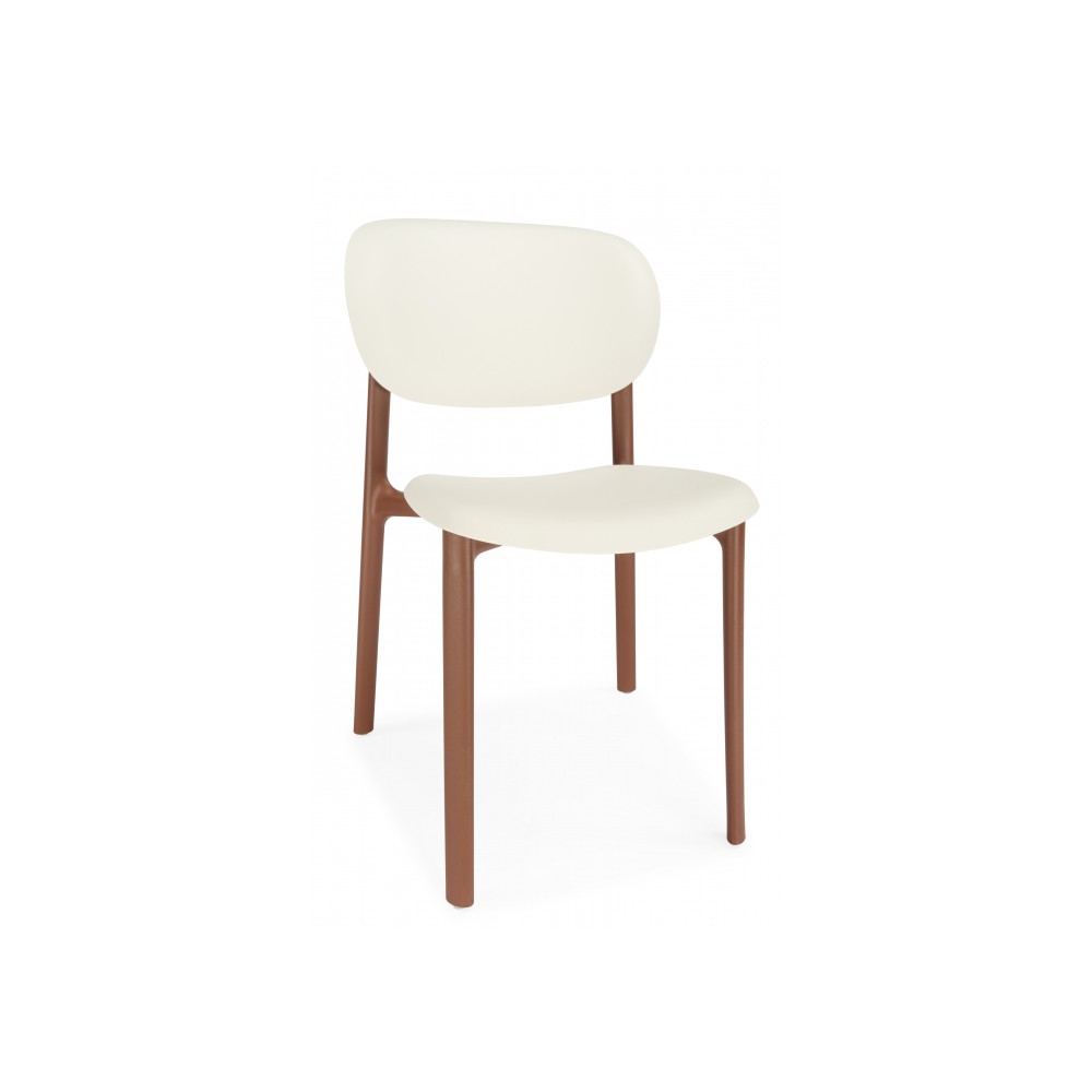 Пластиковый стул Mokka brown / milky Пластиковый стул Mokka brown / milky