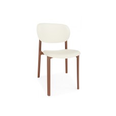 Пластиковый стул Mokka brown / milky