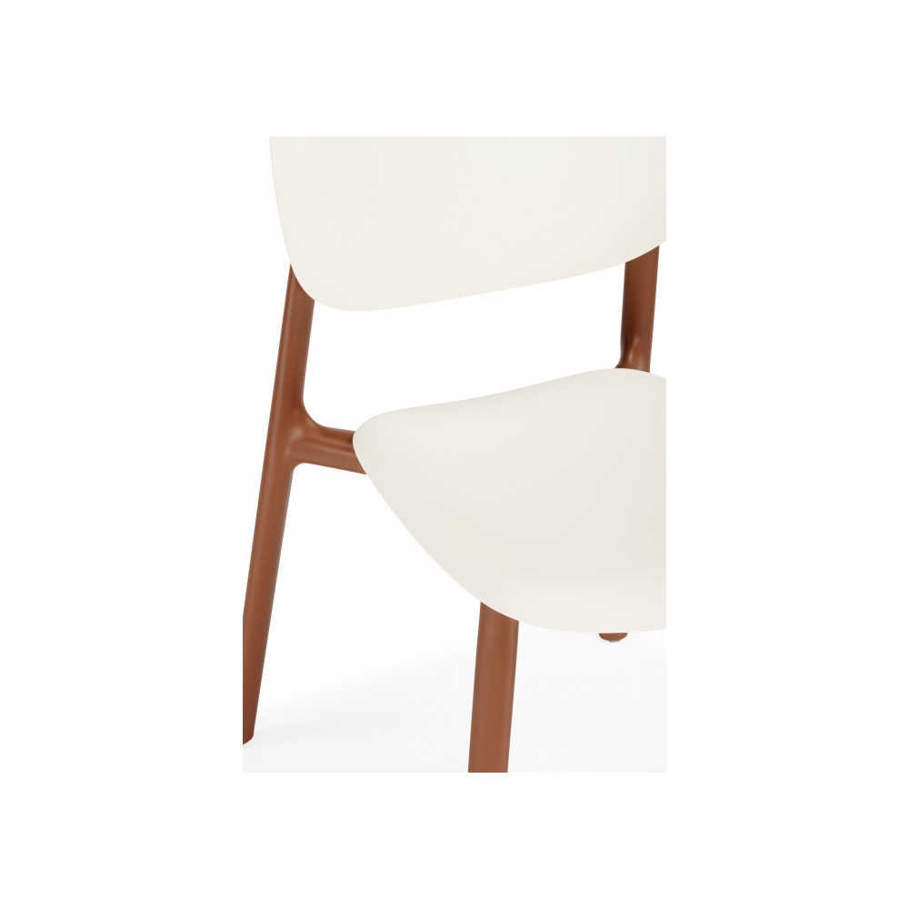 Пластиковый стул Mokka brown / milky Пластиковый стул Mokka brown / milky
