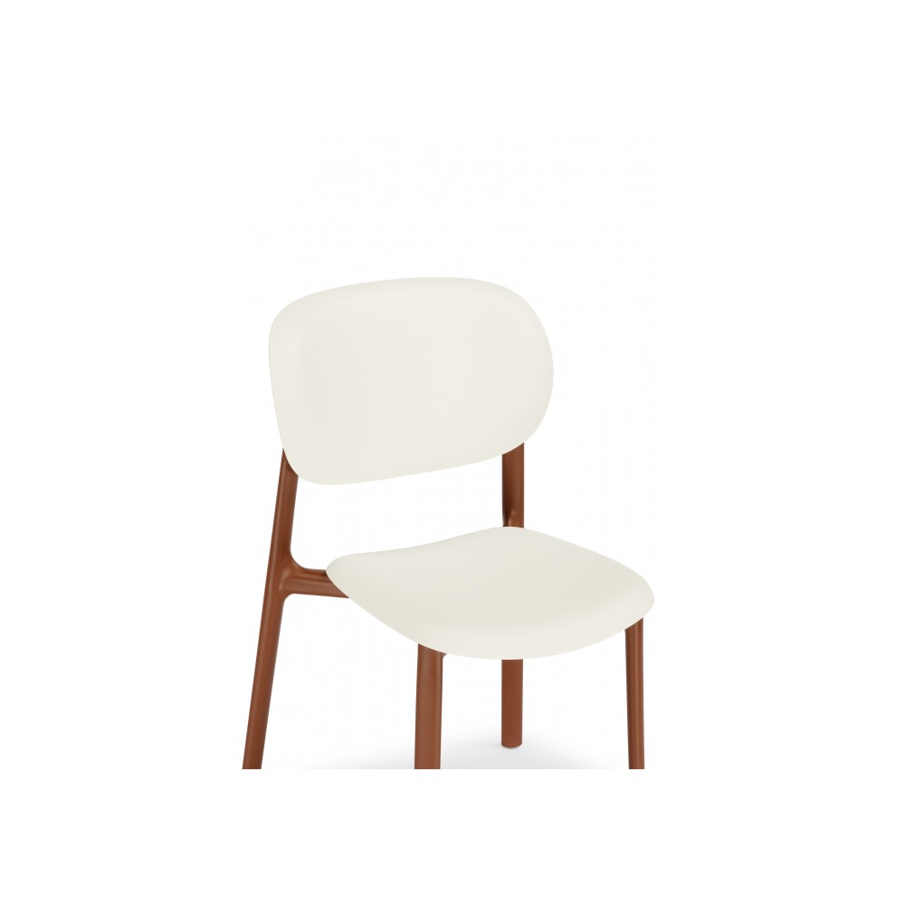 Пластиковый стул Mokka brown / milky Пластиковый стул Mokka brown / milky