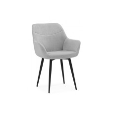 Стул на металлокаркасе Флюид светло-серый (zd 960) / черный