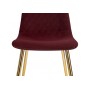 Стул на металлокаркасе Dabl wine red