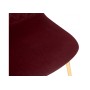 Стул на металлокаркасе Dabl wine red
