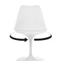 Стул на металлокаркасе Tulip white