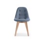 Стул деревянный Filip blue / wood